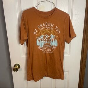 Men's Orange Graphic T-Shirt